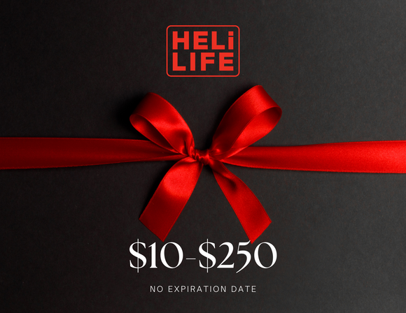 Digital gift card up to $25. Buy heli life products