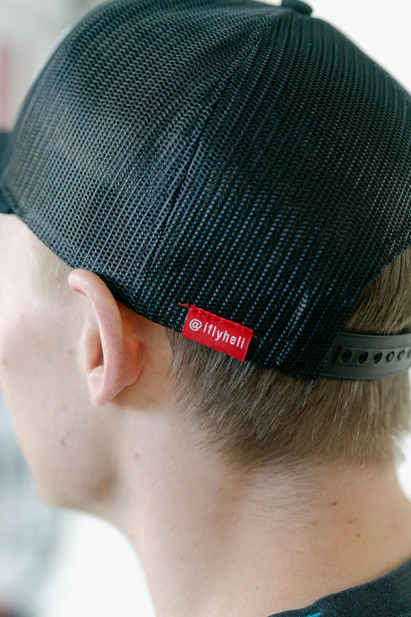 Outdoor Adventure Hat - All Black Curved - HELI LIFE - iflyheli
