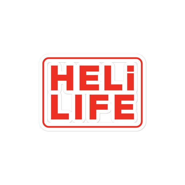 Vinyl Decal Sticker - heli life sticker - HELI LIFE