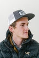 Breathable Mesh Cap - White/Gray Flat Bill - HELI LIFE