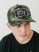 Lightweight Camo Front Cap - Camo Curved - HELI LIFE - helicopter pilot gifts - pilot gifts - helicopter hat